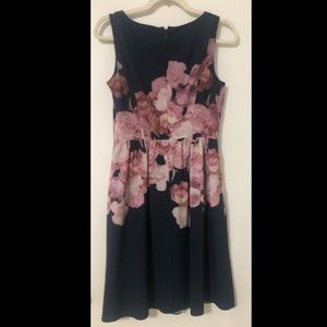 Adrianna Papell Floral Formal Dress Blue Size 4